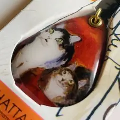 【未開封】マンハッタナーズ ストラップ メガネ&液晶画面拭き ルーペ付き 猫