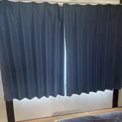 ブルーのカーテンセット