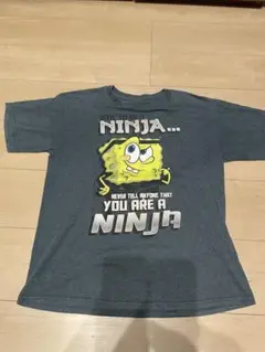 US古着　スポンジボブTシャツ 2XL (18) ダークグレー