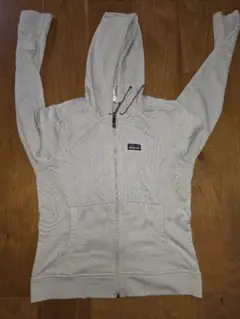 Patagonia フルジップ フード付きパーカー レディースライトグレー