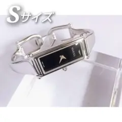 ⭐️未使用に近い 綺麗 希少 S 黒 バングル レディース腕時計 着物 極上品