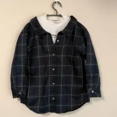 【美品】イオン　長袖　トップス　150cm チェック