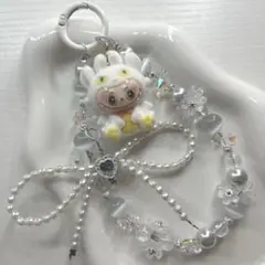 純粋なラブブ　ストラップ　ハンドメイド