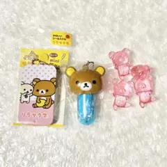 リラックマ　mini缶ケース　マスコットペン　アクリルマスコット　サンエックス