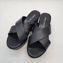【美品】アメリカンラグシー クロスストラップ 厚底 23.5〜24㎝