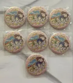 アイカツ！　イオン限定　缶バッジ　星宮いちご　霧矢あおい　紫吹蘭　有栖川おとめ