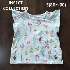 Insect Collection ＊ 花虫 総柄 フリル袖Tシャツ