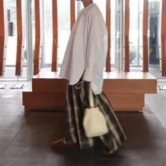 MACHATT マチャット マチャット ニットドッキングシャツ 長袖 ホワイト