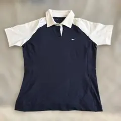 Nike NIKE レディース ポロシャツ M ネイビー/ホワイト