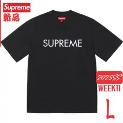 【新品未使用】Supreme 25SS Capital S/S Top 黒L