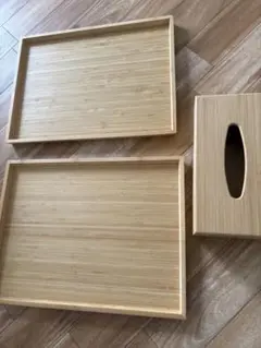 IKEA おぼんとティッシュボックスセット