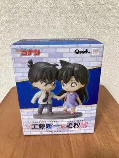 Qset+ 名探偵コナン 工藤新一＆毛利蘭 完成品フィギュア 新品 未開封