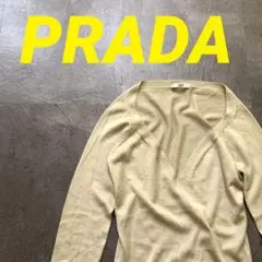 【PRADA】 最高の手触り カシミアシルク 薄手ニット サイズ36