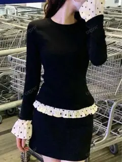SHEIN 長袖トップス ドット XL 新品