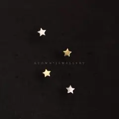 【即日発送】【ラスト1個】ミニ　スターピアス シルバー　星