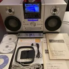 SONY NAS-M70HD改　外観NAS-M90HD HDD 750GB換装品 ジャンクのSONYコンポをSSD化して爆速にしてみた【ハードオフ