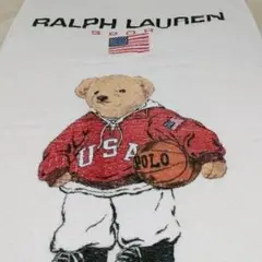 ラルフローレン ポロBEAR 大判バスタオル Ralph Lauren バスケ