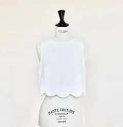 新品未使用タグ付き Gypsophila scallop vest