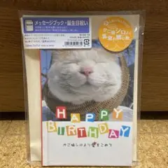 新品、未使用☆カゴ猫シロのメッセージブック