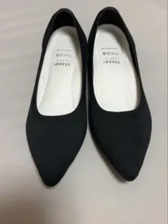 steppi ポインテッドトゥ パンプス ブラック 24.0cm