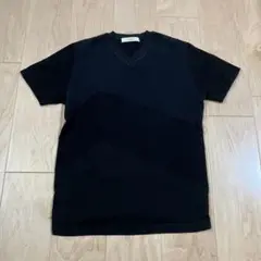 EDIFICE エディフィス 切り替えTシャツ Ｖネック Sサイズ