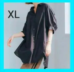 2way ⭐️ シャツ レディース オシャレ 春 夏 ブラック ワンピース