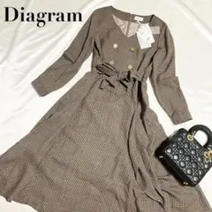 【新品・タグ付き】【定価税込42900円】ダイアグラム ワンピース チェック