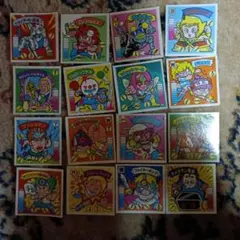 ゲームキャラクターシール 16枚セット・ガムラツイストセット