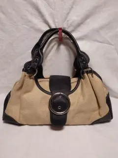ベージュと黒のショルダーバッグ 訳あり
