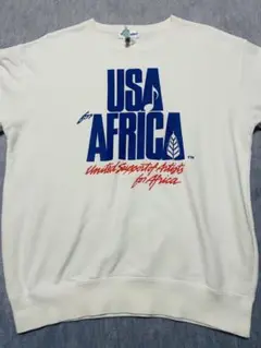 We Are The World スウェット トレーナー (古着) 80年代 USA製 WE ARE THE WORLD USA for Africa スウェット