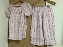 花柄パジャマ 上下セット サイズ M-L 自宅保管品 未使用品