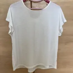 ホワイト 半袖Tシャツ Lサイズ