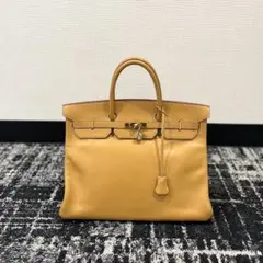 美品 HERMES エルメス バーキン40 ボックスカーフ ナチュラル