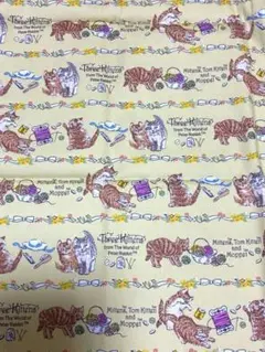 新品未使用　ピーターラビット　3匹の子ねこ　モペット　猫　ネコ　イギリス　生地