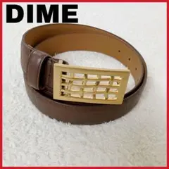 Dime デザートレザーベルト Mブラウン Dime Desert Leather Belt / BROWN (ダイム レザーベルト