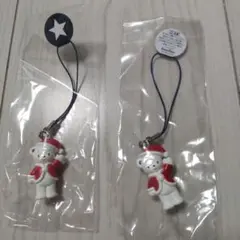familiar サンタキャラクター ストラップ 2個セット