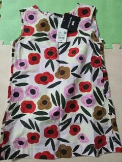 marimekko 花柄 半袖ワンピース 110