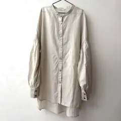 Auief Four Conditions アウィーエフ ノーカラーシャツ