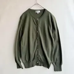 美品　Reve-Deux レディース　カーディガン　L　オリーブ　グリーン　年中