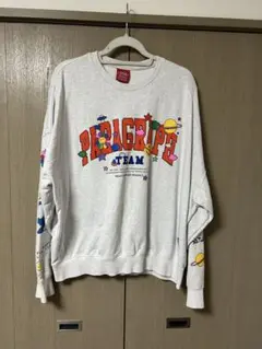 PARAGRAPH パラグラフ スウェット トレーナー 長袖 グレー ロゴ L