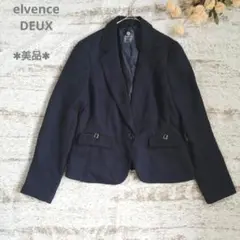 美品◆エルベンスドウ　 ネイビー テーラードジャケット【M】