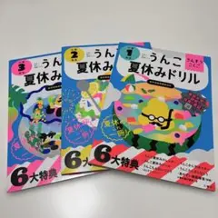 うんこ夏休みドリル 小学1年生　小学2年生　小学3年生 3冊セット