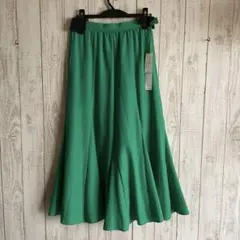 新品　ルーニィ　定価¥2万900円　ロングフレアスカート　グリーン