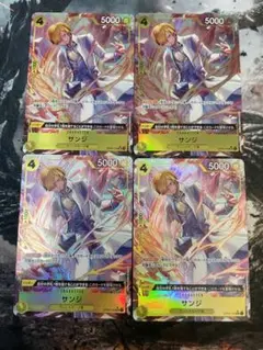 ワンピースカード サンジ SR パラレル 4枚 プレミアムブースター