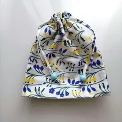 【匿名配送】Kippis　巾着ポーチ　巾着袋　ポーチ　ハンドメイド