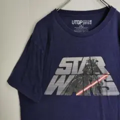 スター・ウォーズ 半袖シャツ Tシャツ ネイビー メンズXL