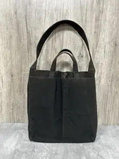 SLOW & CO 2wayショルダーバッグ トートバッグ 布製 ブラック