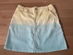 美品　ゴージ　GORGE タイトミニスカート　レモンイエロー×水色　M