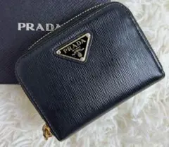 prada 財布 美品 希少　プラダ コインケース　ヴィッテロムーブ　コンパクト