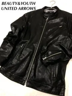 ユナイテッドアローズ レザージャケット 羊革 L